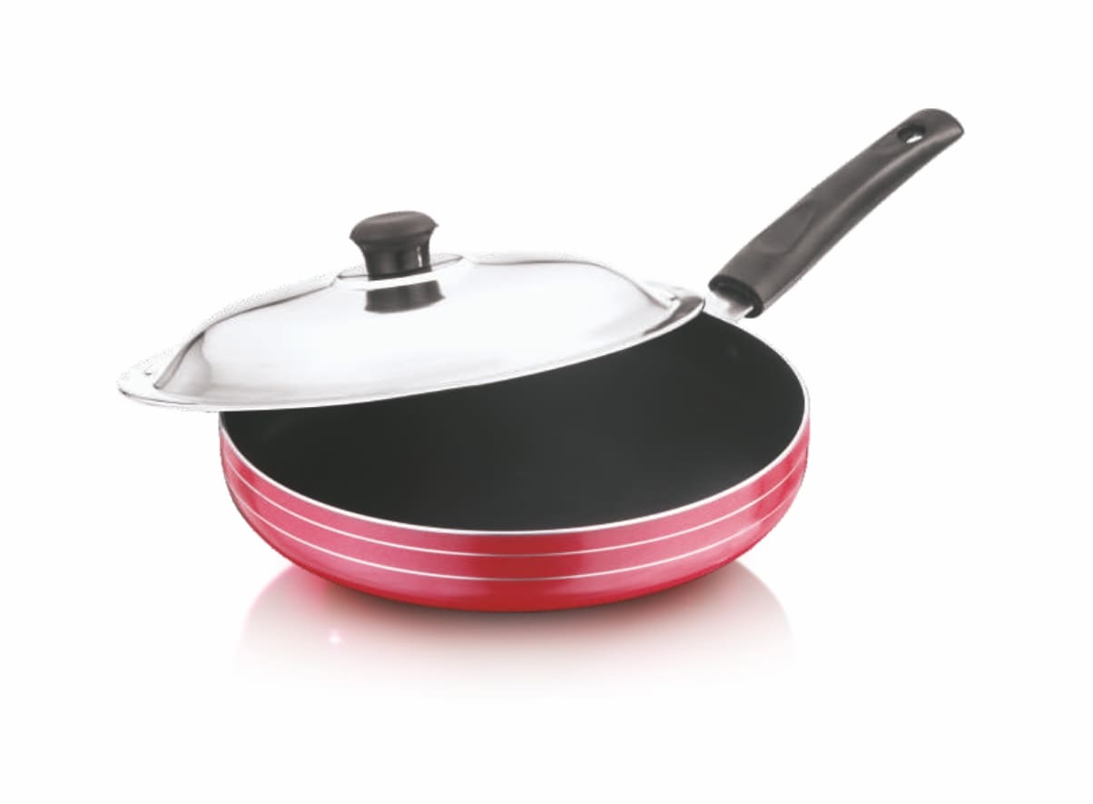 TEJAS Non-Stick Fry Pan with S.S. Lid