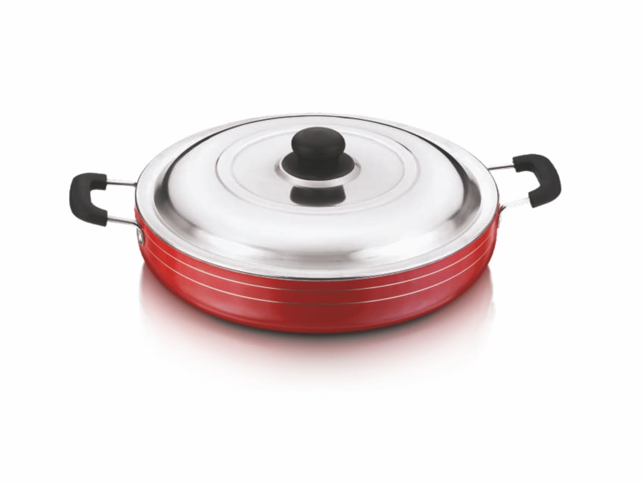 TEJAS Non-Stick Jumbo Fry Pan with S.S. Lid