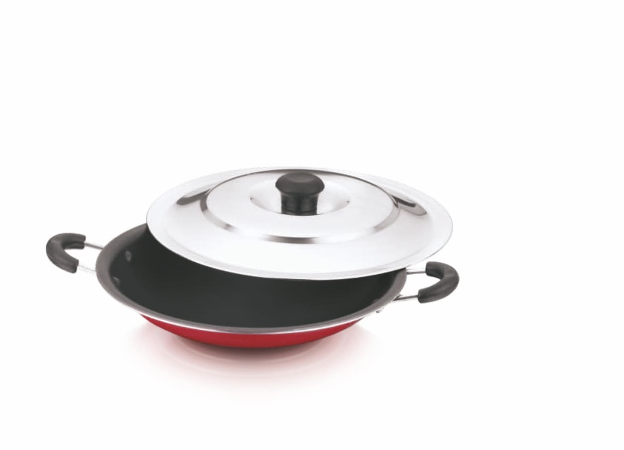 TEJAS Prima Non-Stick Appachetty with S.S. Lid