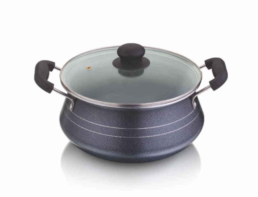 TEJAS Non-Stick Big Handi with Glass Lid
