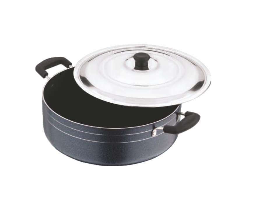 TEJAS Non-Stick Biryani Pot with S.S. Lid