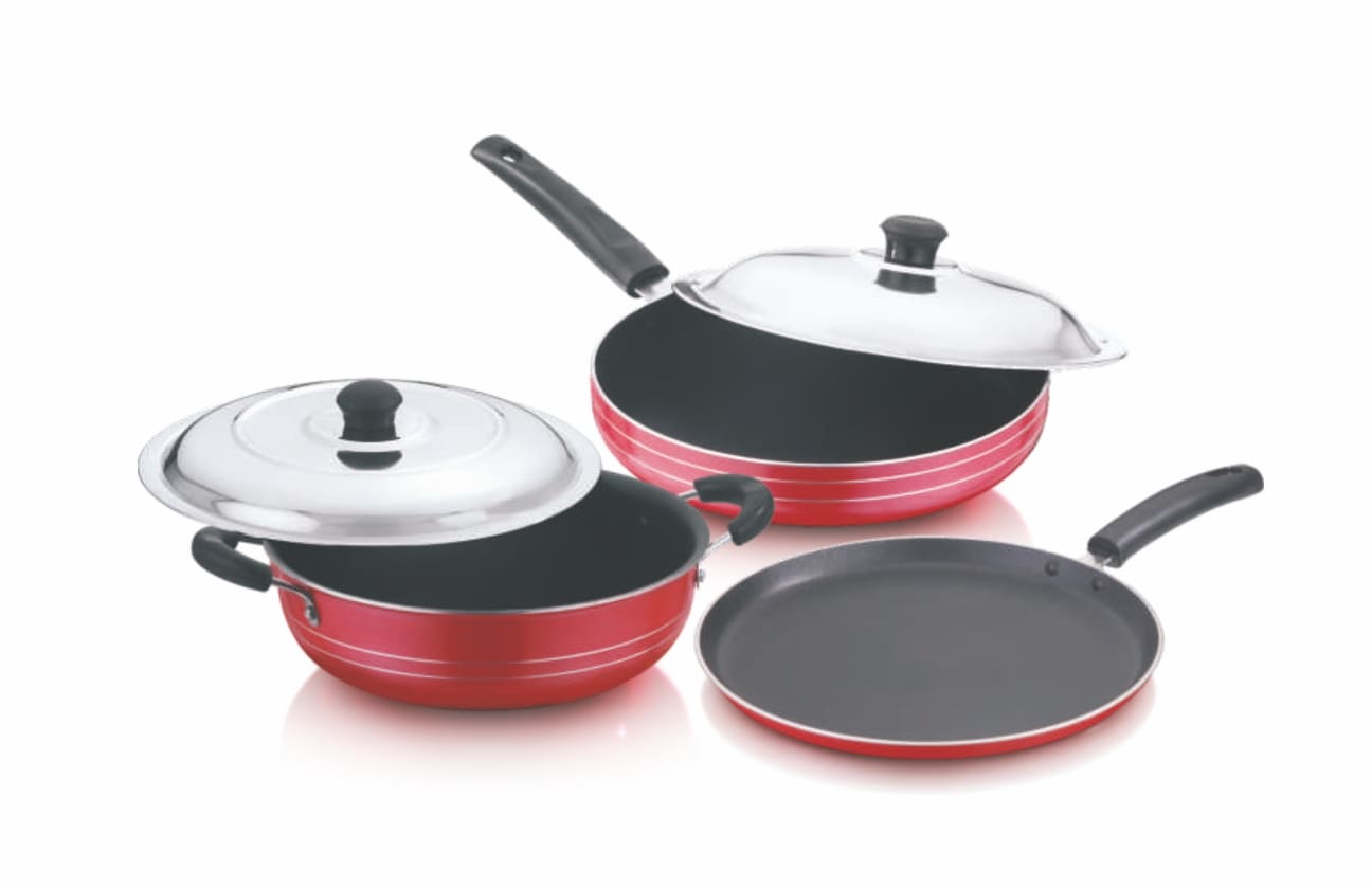 TEJAS Prima Non-Stick Gift Set HV-3 â€“ Both Lids