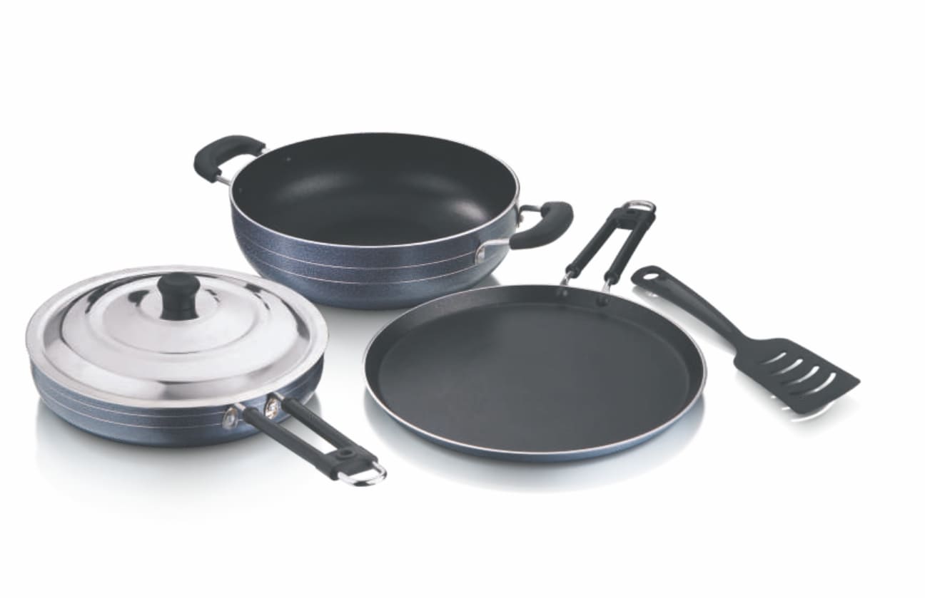 TEJAS Diamond Non-Stick Gift Set â€“ S.S. Lid HMT